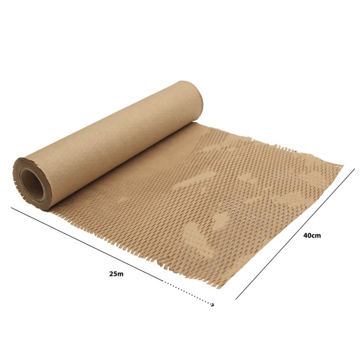Rouleau papier nid d'abeille recyclé 0,4 x 25 m | Life Pack