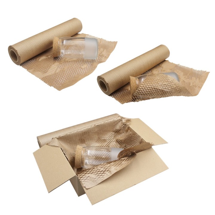 Rouleau papier nid d'abeille recyclé 0,4 x 25 m | Life Pack