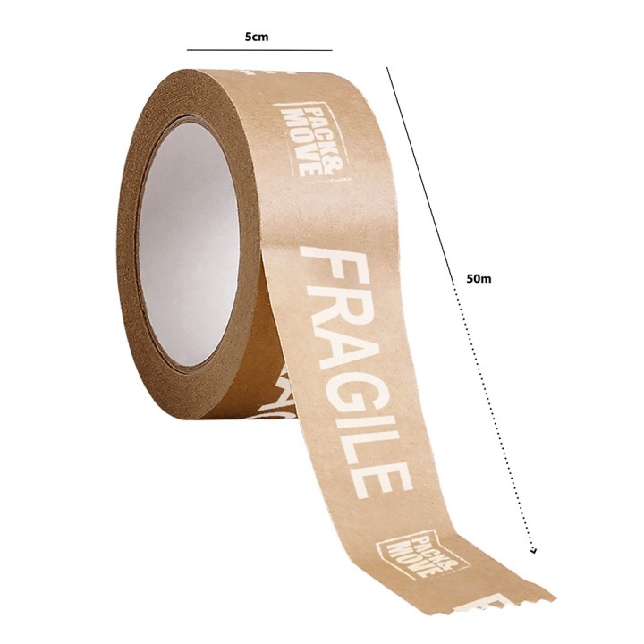 Ruban kraft Fragile recyclé 50 mm x 50 m | Life Pack