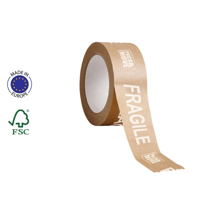 Ruban kraft Fragile recyclé 50 mm x 50 m | Life Pack